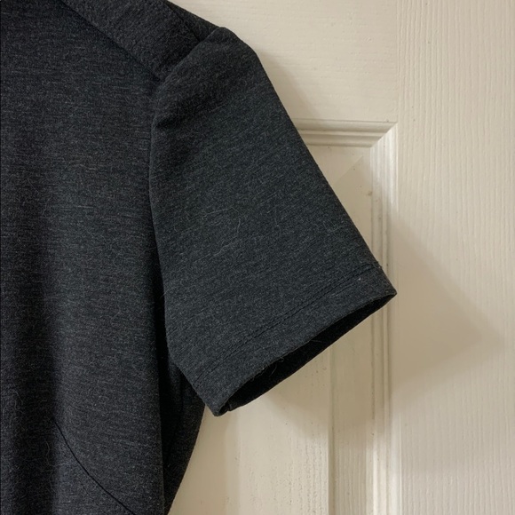 🌷3 for$20🌷Max Studio, US XS, Dark Grey Short Sleeve Military Style Shirt Dress - Picture 8 of 11